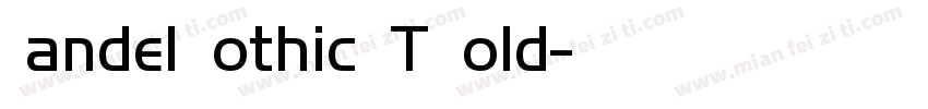 Handel Gothic LT Bold字体转换